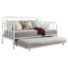 Marina Metal Twin Daybed with Trundle White - 300766