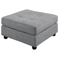 Claude Square Upholstered Tufted Ottoman Dove - 551006