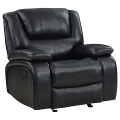 Camila Upholstered Glider Recliner Chair Black - 610246
