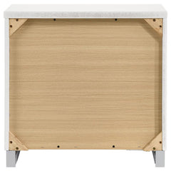 Felicity 2-drawer Nightstand Glossy White - 203502