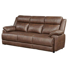 Ellington Upholstered Padded Arm Sofa Dark Brown - 508281