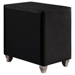 Deanna 2-drawer Rectangular Nightstand Black - 206102