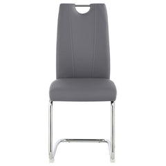 Brooklyn Upholstered Side Chairs with S-frame (Set of 4) Grey and White - 193812