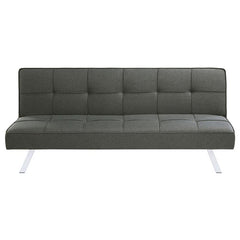 Joel Upholstered Tufted Convertible Sofa Bed Grey - 360283