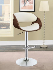 Dana Adjustable Bar Stool Ecru and Chrome - 104966