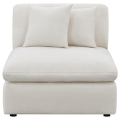 Hobson Upholstered Armless Chair Ivory - 551451