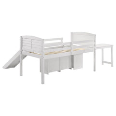 Millie Twin Workstation Loft Bed White - 400330T
