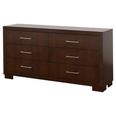 Jessica 6-drawer Dresser Cappuccino - 200713