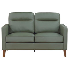 Jonah 2-piece Upholstered Track Arm Sofa Set Green - 509654-S2