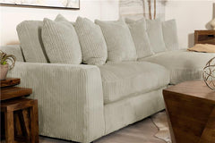Blaine Upholstered Reversible Chaise Sectional Sofa Sand - 509899