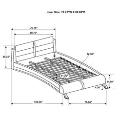 Jeremaine 5-piece California King Bedroom Set White - 300345KW-S5