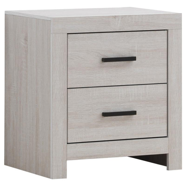 Brantford 2-drawer Nightstand Coastal White - 207052