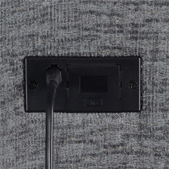 Bahrain Upholstered Power Loveseat Charcoal - 609542P
