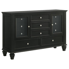 Sandy Beach 5-piece Queen Bedroom Set Black - 201329Q-S5