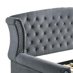 Scarlett Upholstered Twin Daybed with Trundle Grey - 300641
