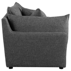 Sasha Upholstered LAF Chair Barely Black - 551684LAF
