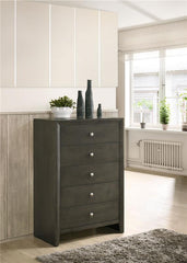 Serenity 5-drawer Chest Mod Grey - 215845