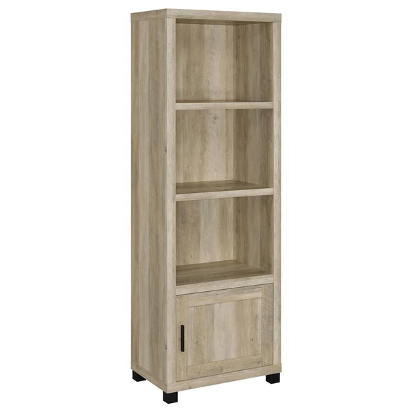 Sachin 3-shelf Engineered Wood Media Tower Distressed Pine - 707746