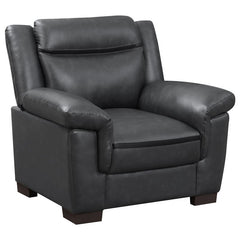 Arabella Upholstered Padded Arm Accent Chair Grey - 506593