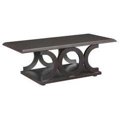 Shelly Rectangular Engineered Wood Coffee Table Cappuccino - 703148