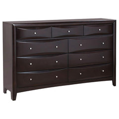 Phoenix 5-piece Queen Bedroom Set Cappuccino - 200409Q-S5