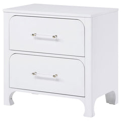 Anastasia 2-drawer Nightstand Pearl White - 224752