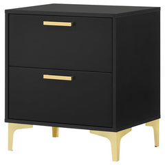 Kendall 2-drawer Nightstand Black - 224452