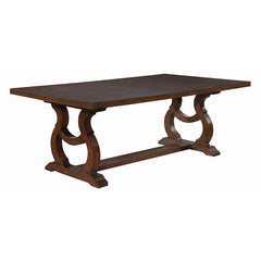 Brockway Trestle Dining Table Antique Java - 110311