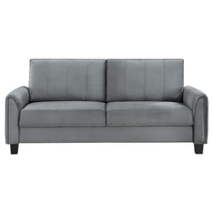 Davis 3-piece Upholstered Rolled Arm Sofa Grey - 509634-S3