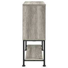Claremont Sliding Door Bar Cabinet with Lower Shelf Grey Driftwood - 183038