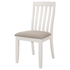 Nogales Vertical Slat Back Dining Side Chair Off White (Set of 2) - 122302