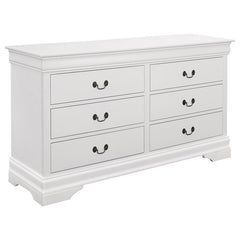 Louis Philippe 4-piece Queen Bedroom Set White - 204691Q-S4