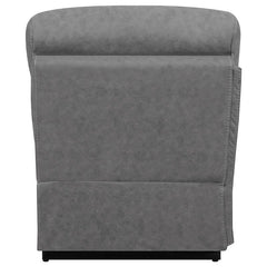 Higgins Upholstered Armless Chair Grey - 600370AC