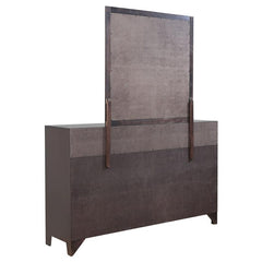 Phoenix 9-drawer Dresser with Mirror Deep Cappuccino - 200413M