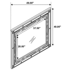 Gunnison 5-piece California King Bedroom Set Silver Metallic - 223211KW-S5