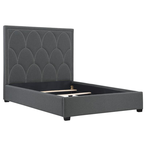 Bowfield Upholstered Queen Panel Bed Charcoal - 315900Q