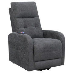Howie Upholstered Power Lift Massage Chair Charcoal - 609403P