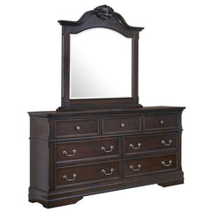 Cambridge 7-drawer Rectangular Dresser with Mirror Cappuccino - 203193M