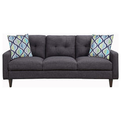 Watsonville 3-piece Upholstered Track Arm Sofa Set Grey - 552001-S3