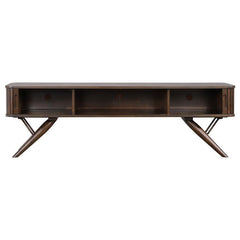 Valna Wood 71" TV Stand with Sliding Doors Walnut - 701713