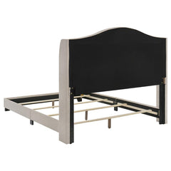 Sonoma Upholstered Full Wingback Bed Beige - 310073F