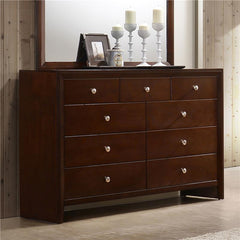 Serenity Rectangular 9-drawer Dresser Rich Merlot - 201973