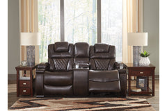 Warnerton Power Reclining Loveseat with Console - 7540718