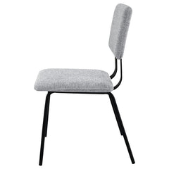 Calla Fabric Upholstered Dining Side Chair Grey (Set of 2) - 108062