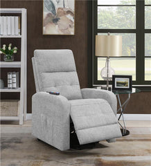 Howie Upholstered Power Lift Massage Chair Grey - 609402P