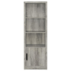 Burke 3-shelf Engineered Wood Media Tower Grey Driftwood - 707726
