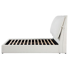 Gwendoline Upholstered Eastern King Panel Bed White - 306040KE