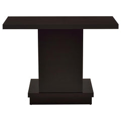 Reston Engineered Wood Pedestal Console Table Cappuccino - 705169