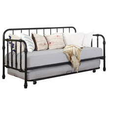 Marina Metal Twin Daybed with Trundle Black - 300765