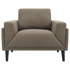 Rilynn Upholstered Track Arm Accent Chair Brown - 509523